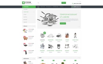 Kitchen Supplies Store OpenCart Template