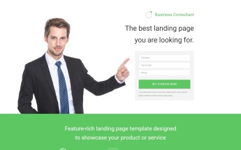 Responsivt Landing Page-mall #53788