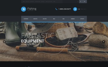 Fishing Equipment Store OpenCart Template
