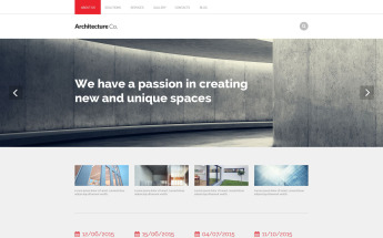 Responsywny szablon Drupal Architectural Model #53817