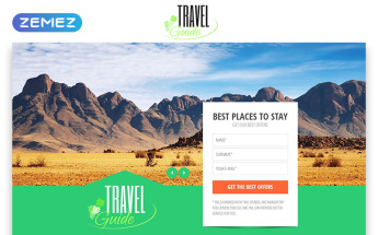 Responsywny szablon Landing Page Travel Guide - Travel Agency Clean HTML Bootstrap #53870