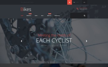 Tema Shopify Responsive #53835 "Negozio di Bici"