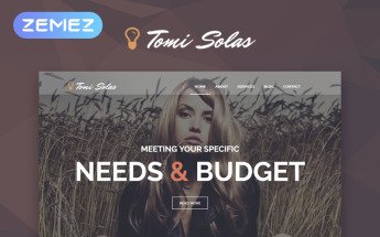 "Tomi Solas" Responsive WordPress thema №53878