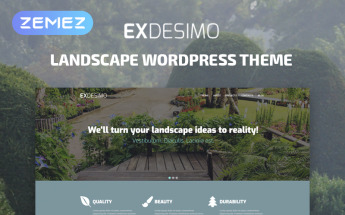 Responzivní WordPress motiv "Exdesimo - Landscape Multipurpose Modern Elementor" #53937