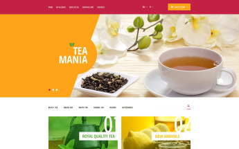 Template OpenCart Responsive #53914 "Tea Mania"