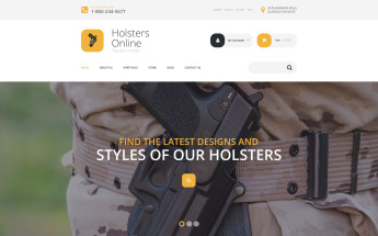 "Holsters Online Store" thème WooCommerce adaptatif #54049