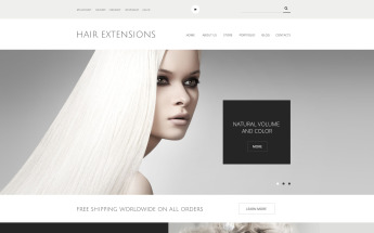 Responsywny motyw WooCommerce Hair Extensions Salon #54053