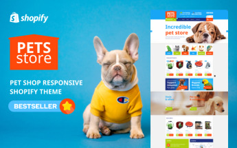 Reszponzív Pet Shop Responsive Shopify sablon 54004