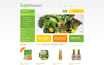 "Supermarket" thème PrestaShop adaptatif #54022