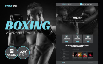Template WordPress Responsive #54034 "Boxing Responsive"