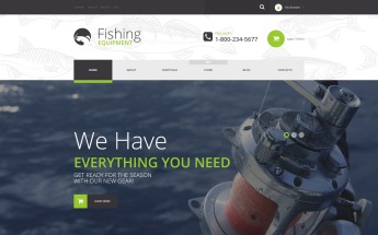 WooCommerce Theme namens "Fishing Kit" #54048