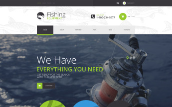 WooCommerce Theme namens "Fishing Kit" #54048