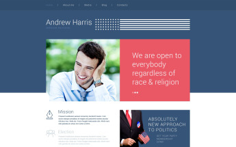 WordPress Theme namens "American Politician" #54033