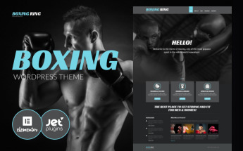 WordPress Theme namens "Boxing Responsive" #54034