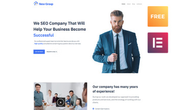 Free WordPress Theme for Consulting Firm WordPress Theme