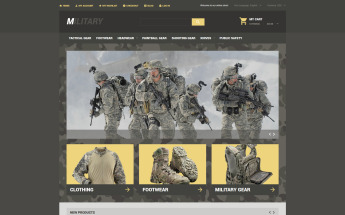 Military Store Tema Magento №54551