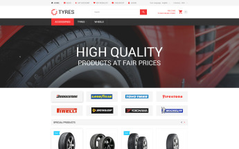 Template Magento Responsive #54541 "Car Wheels Online Store"