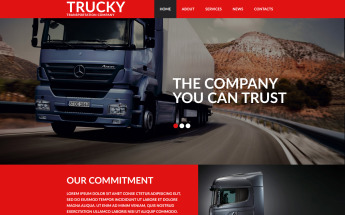 Plantilla Moto CMS 3 Responsive para Sitio de Camionaje #54634