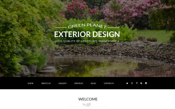 Joomla Vorlage namens "Green Planet - Exterior Design Responsive Modern" #54710