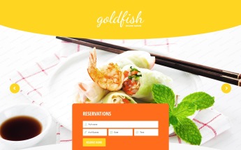 Seafood Restaurant Responsive Landing Page Template