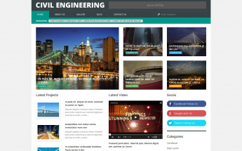 Civil Engineering WordPress Theme