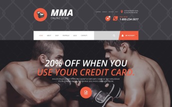 MMA Online Store WooCommerce Theme