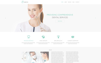 Plantilla Drupal Responsive para Sitio de Odontología #54829