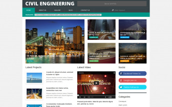 Responsywny motyw WordPress Civil Engineering #54850