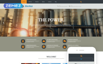 "Société industrielle" thème Joomla adaptatif #54847