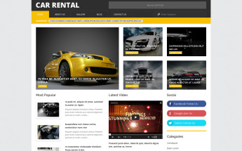 Tema WordPress Responsive #54849 "Car Rental"