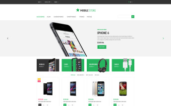 Template PrestaShop Responsive #54835 "Mobile Store"