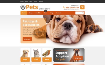 WooCommerce Theme namens "Haustier-Onlineshop" #54868