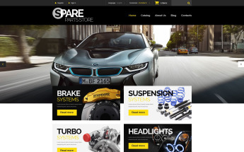 PrestaShop Theme namens "Spare Parts Store" #54986