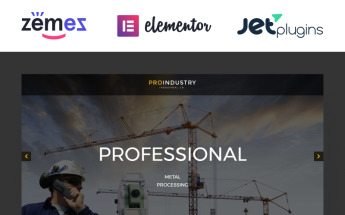 Responsywny motyw WordPress ProIndustry #54938