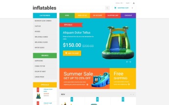 Inflatables OpenCart Template