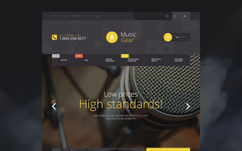 Music Gear Store Magento Theme