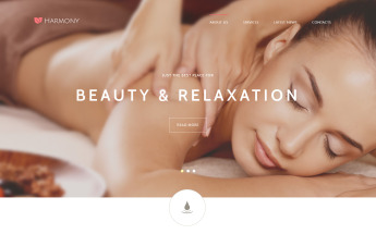 Responzivní Joomla šablona "Harmony - Massage Salon Responsive Elegant" #55058