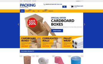 Thème Shopify adaptatif pour site d'entreprise d'emballage #55071