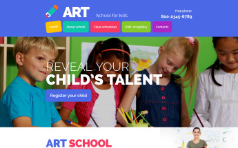 Plantilla Moto CMS 3 Responsive para Sitio de Educación #55138