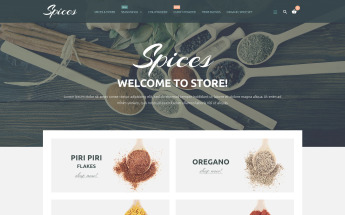 Reszponzív Spice Shop PrestaShop sablon 55113