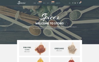 Responsives Shopify Theme für Gewürz-Shop #55213