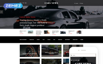 Responsivt Cars News Joomla-mall #55269