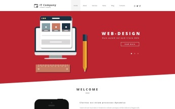 Responsywny motyw WordPress IT Firma #55252