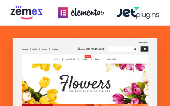 WooCommerce Theme namens "Flower Shop" #55220