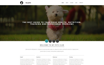 Templates Moto CMS 3 Flexível para Sites de Lojas de Animais №55492