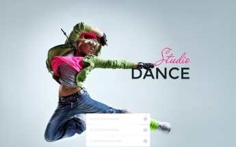 "Dance Studio - Special Education Clean HTML5" modèle de page d'atterrissage adaptatif #55595