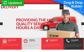 Modèle Moto CMS 3 adaptatif pour sites de services de distribution #55510