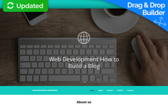 Plantilla Moto CMS 3 Responsive para Sitio de Desarrollo web #55500