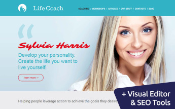 Responsywny szablon Moto CMS 3 Life Coaching #55531