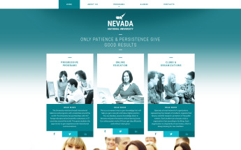 University Responsive Moto CMS 3 Template